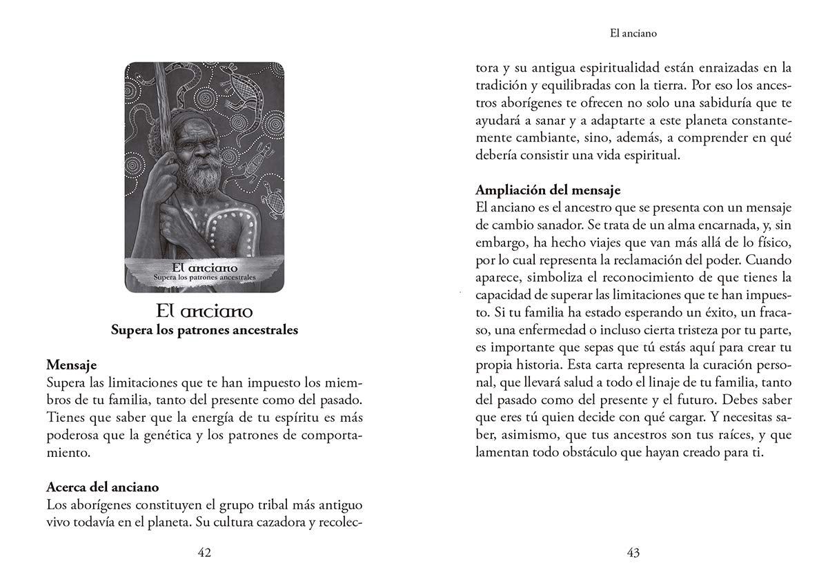 ANGELES Y ANCESTROS LIBRO Y 55 CARTAS ORÁCULO