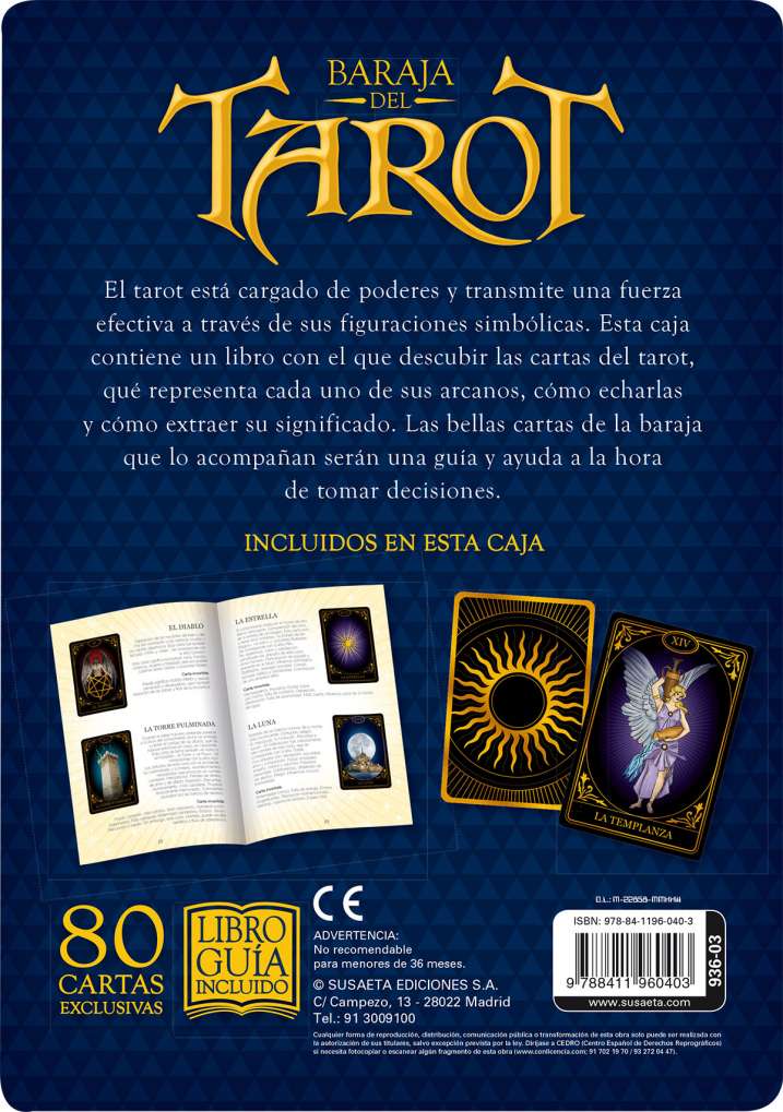 BARAJA TAROT SABIDURIA DE LOS ARCANOS