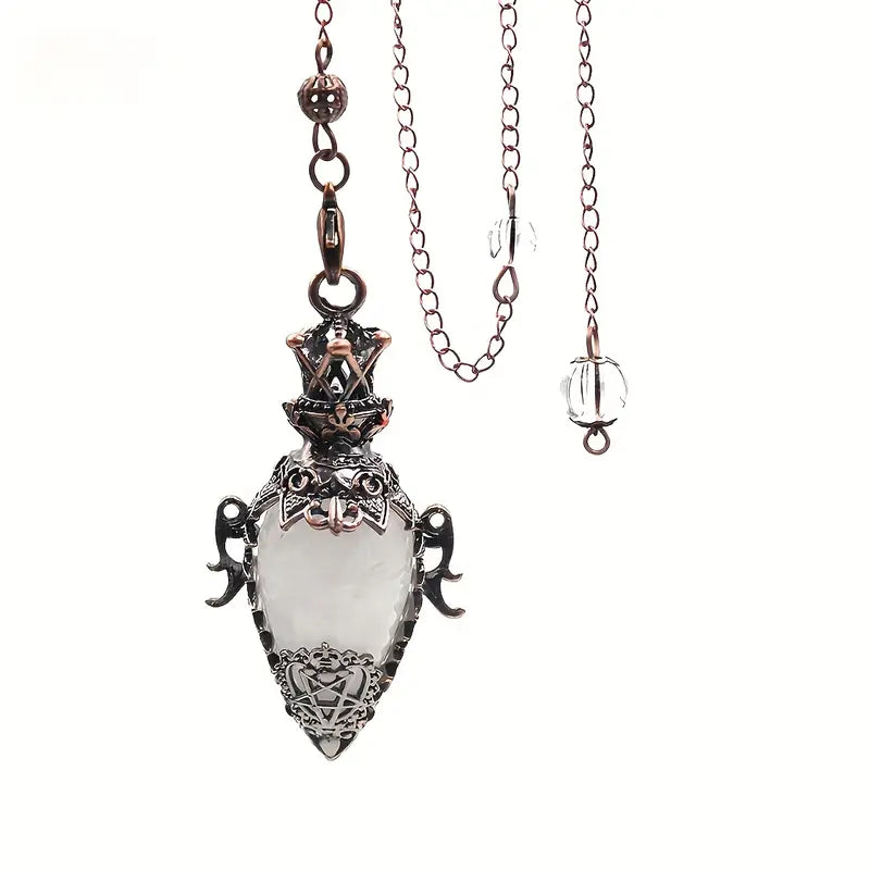 PÉNDULO CUARZO BLANCO BOTELLITA POCIÓN