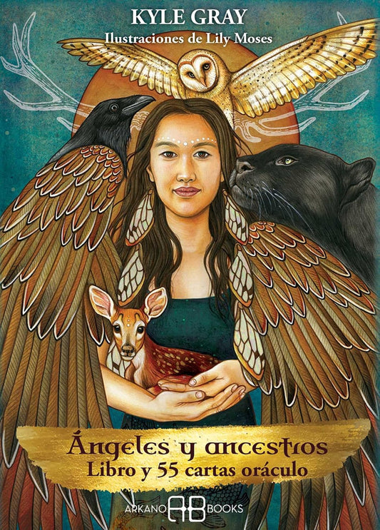 ANGELES Y ANCESTROS LIBRO Y 55 CARTAS ORÁCULO
