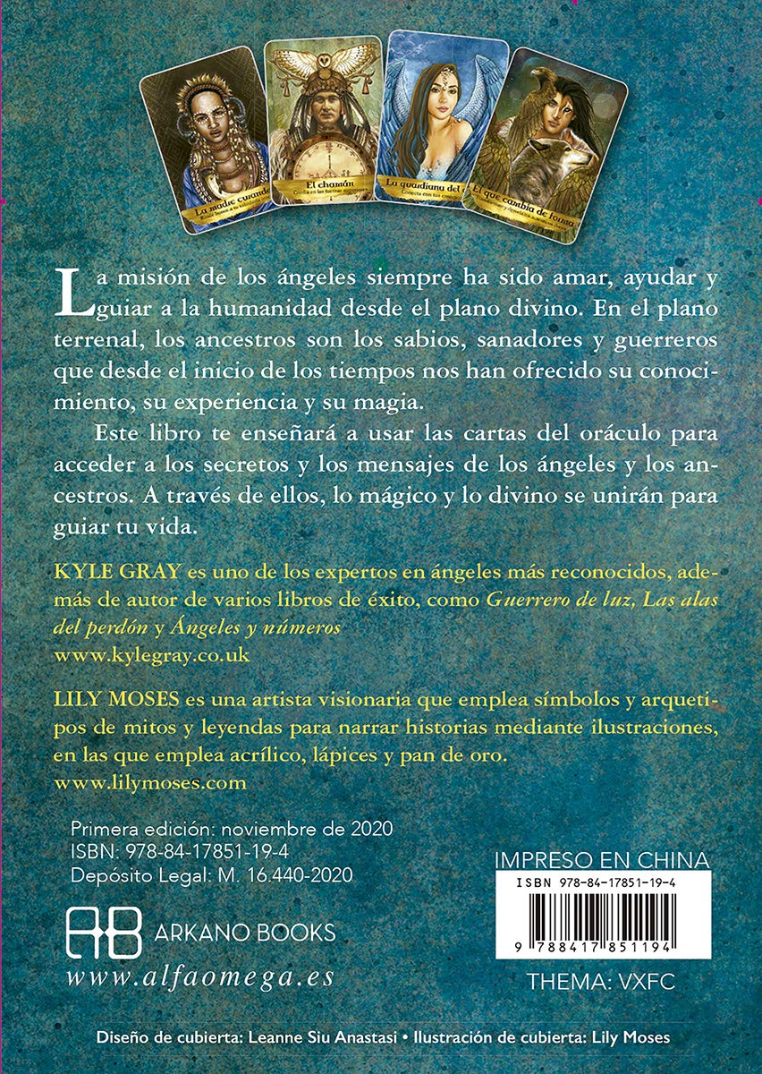 ANGELES Y ANCESTROS LIBRO Y 55 CARTAS ORÁCULO
