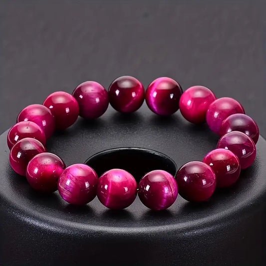 PULSERA OJO DE TIGRE ROSA